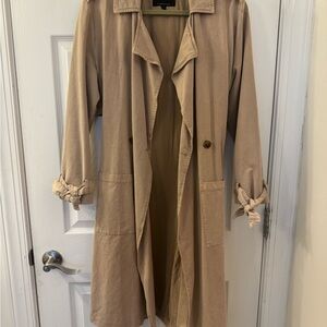 Lucky Brand Women's Beige Trench Coat
